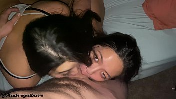 dog and gril saxy vedio