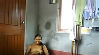 a lady bathing with friend web cam video