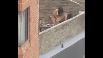 desi mami on terrace