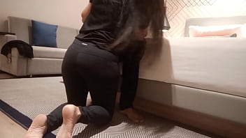 son helps hot step mom stuck