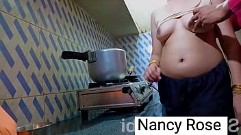 busty indian teen having sex in the kitchen