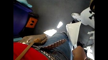 touch ass in bus anal