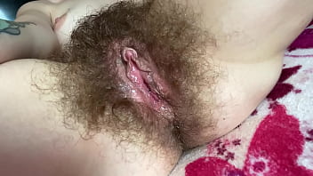 shaved pussy in close up massage