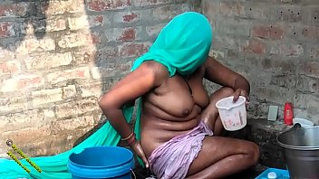 indian bathing couple video