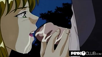 hentai busty anime babe giving tit job gets jizz shot