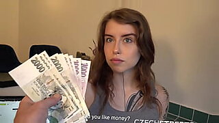 amateur girl is convinced with money to do porn