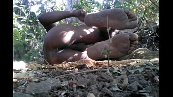 forced nude in jungle