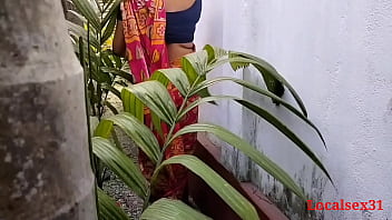 bengali aunty in garden