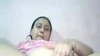 busty mature latina plays with dildo