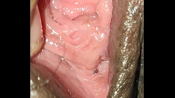 close up missionary cum dripping from pussy