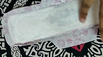 tube clean panties with regular stayfree pads fetish