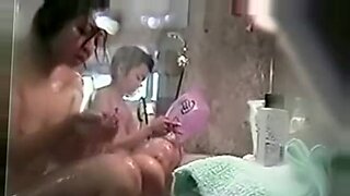 fat bottom mom in shower blackmail by son